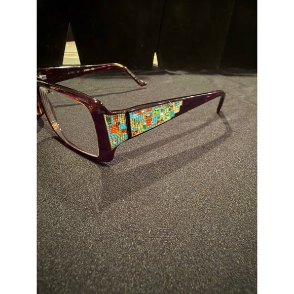 Judith Leiber Mosaic Swarovski Crystal Embellished Vintage Glasses main image 4